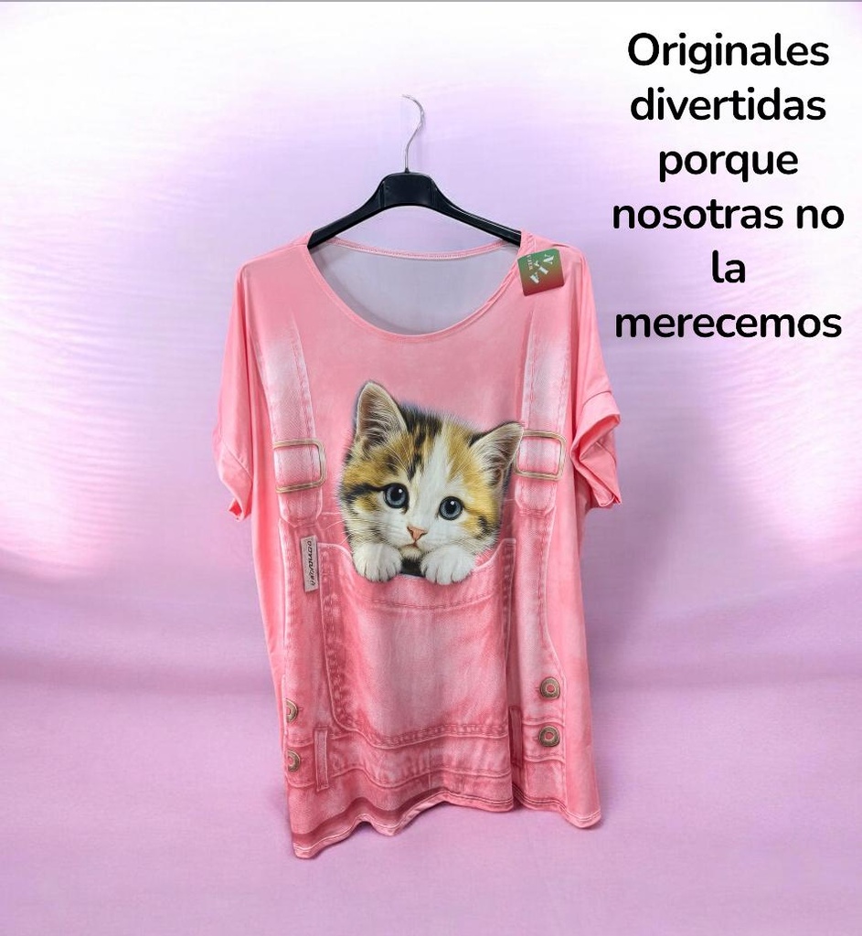 Camisetas unicas como tu, talla XL 