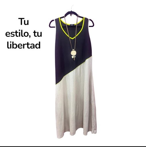 VESTIDO LARGO VERANIEGO, ( TALLA ML)